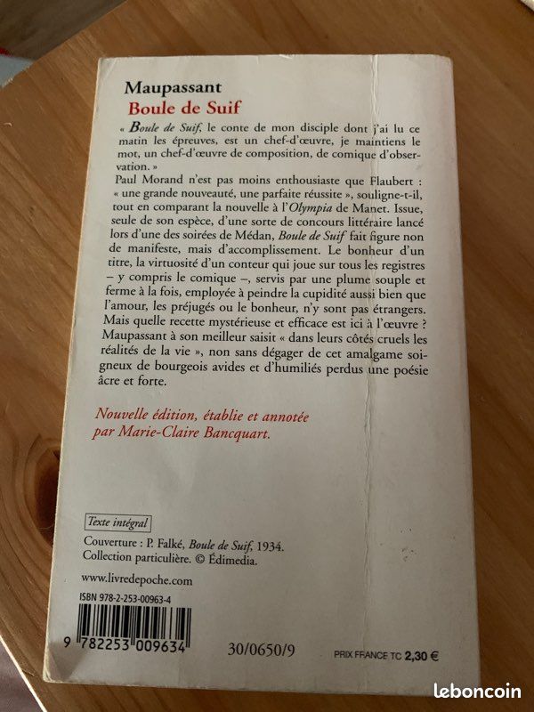 Livre « boule de suif » Maupassant (image 3)