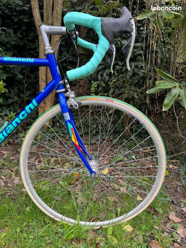 Cadre Vélo De Route Vintage Bianchi Racing Team - Taille XL 59 Cm, Alu, Années 2000 - Occasion