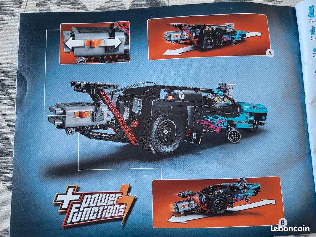 Car Lego 42050 B Model Lego Technic Le Véhicule Dragster Jeux Jouets