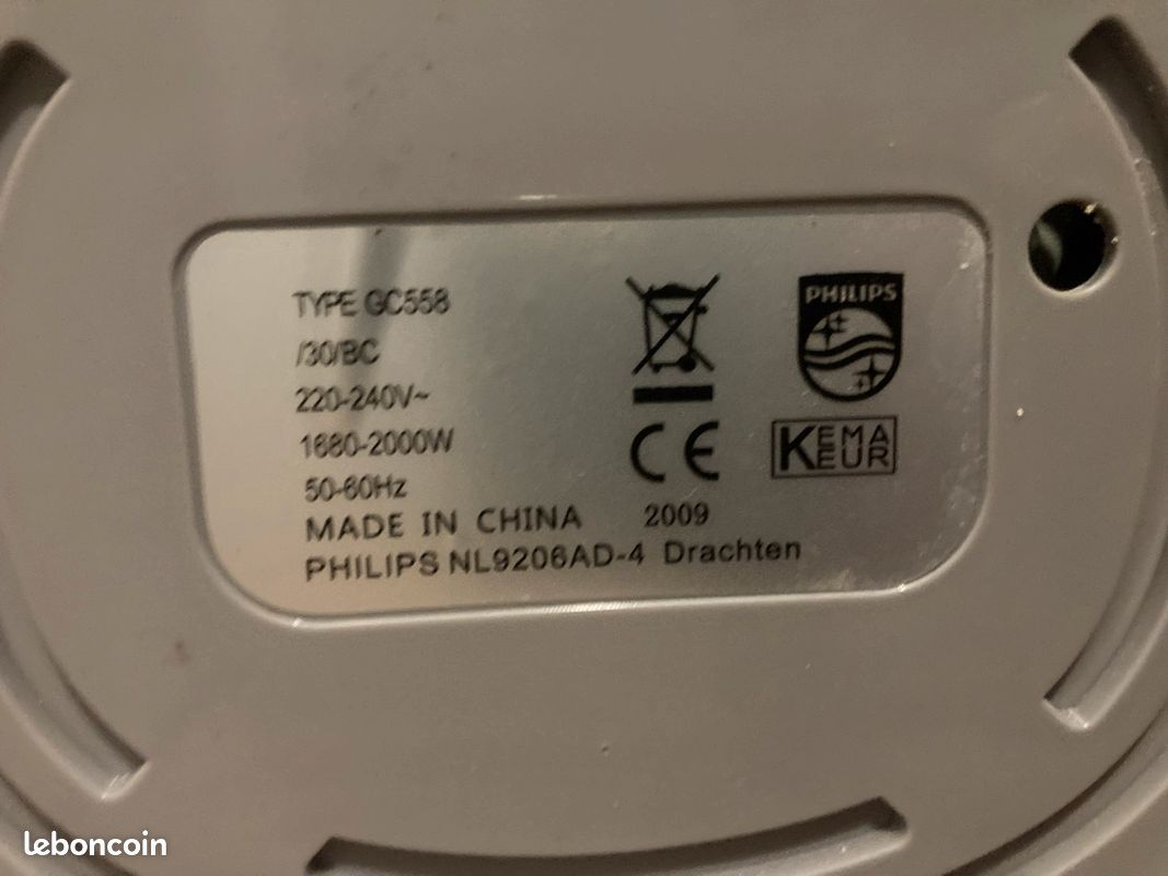 Défroissent vapeur Philips gc558 (image 4)