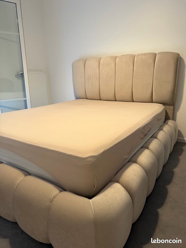 Lit coffre Bubble Solin Home 160x200 – Excellent état (image 1)