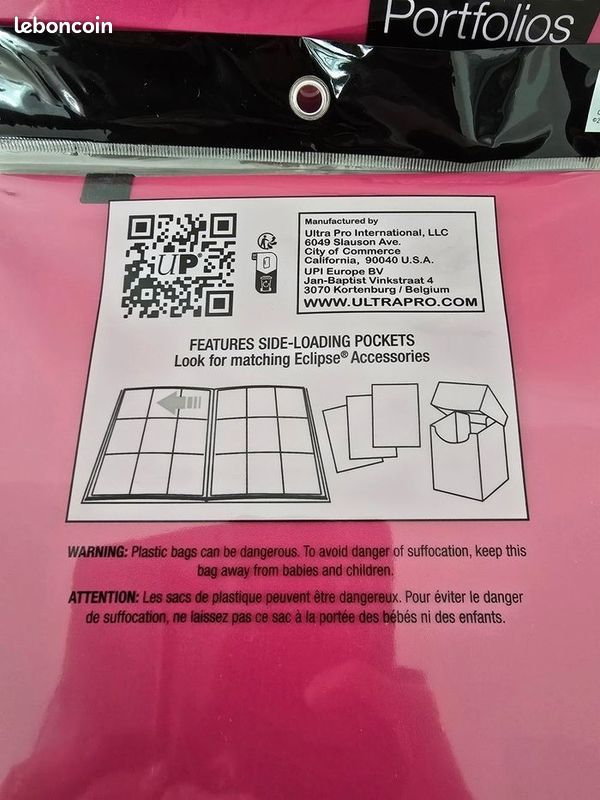 Lot de 2 portfolios Ultra Pro Éclipse 360 Hot Pink (image 2)