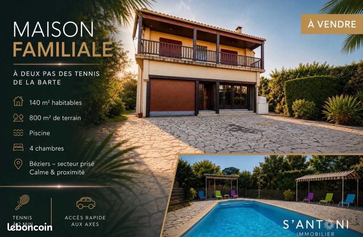 Maison 6 pièces 117 m² · à Béziers · 117 m² · 249 000 €
