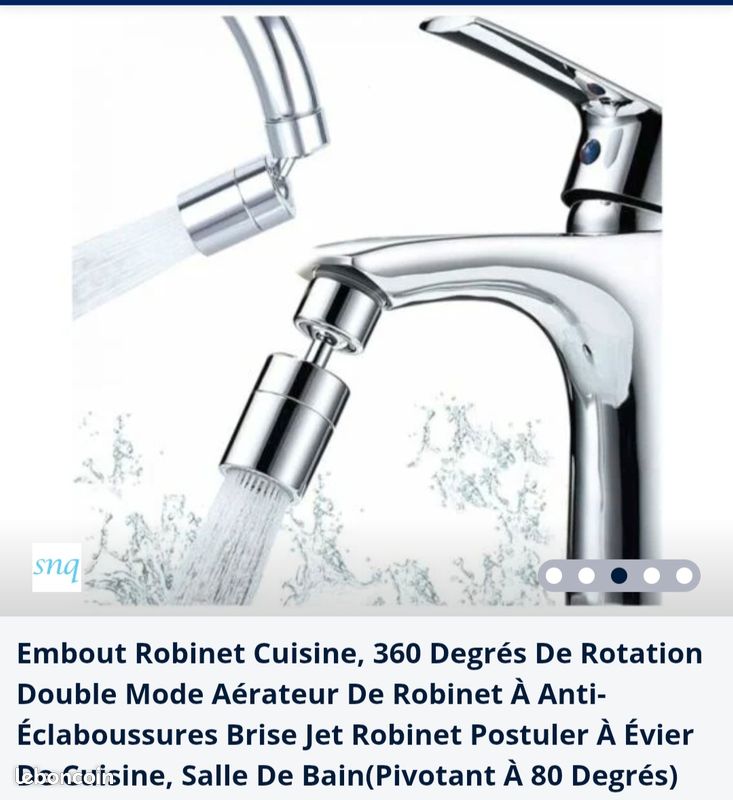 Aérateur de Robinet Pivotant 360 Degrés - TRAHOO - Economie d'eau - 3
