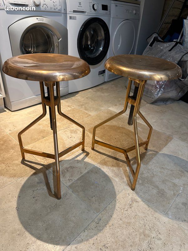 Tabouret bar haut cuivre (image 1)