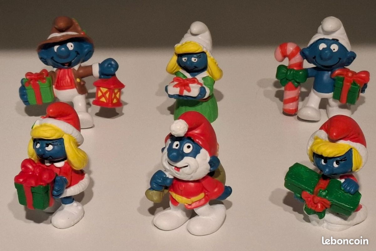 SCHTROUMPF Schleich - Lot de 6 Figurines de NOEL - NEUF (Smurf Pitufo Schlumpf) (image 1)