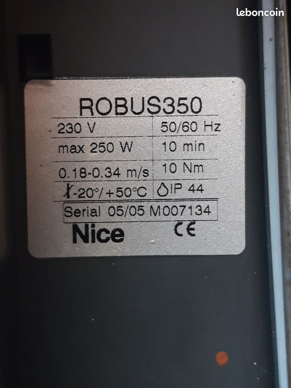 Moteur Nice Robus 350 (image 2)