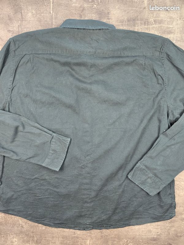 Chemise Wrangler homme noire XXL, manches longues, chemise homme, haut homme, t-shirt, vêtement homme, casual, western, grande taille 49 (image 2)