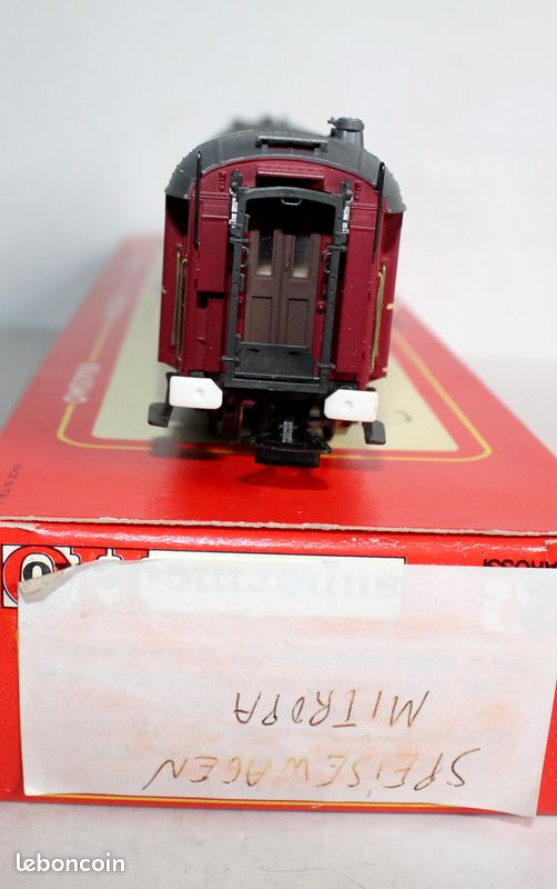 RIVAROSSI voiture voyageurs 1ière classe type X rouge/gris 3662.1 NEUF