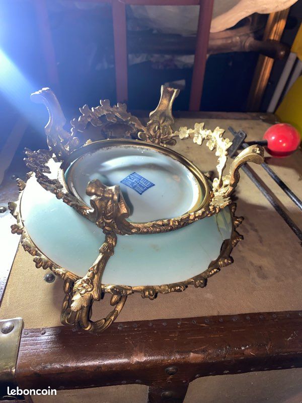 Coupe décorative de style Napoléon III / japonisant, probablement fin XIXe siècle ou tout début XXe (image 7)