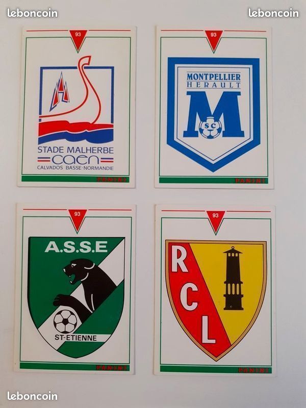 PANINI - FOOT 93 - LOT 10 Images / Stickers - FOOTBALL - 1993