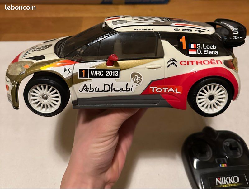 VOITURE RALLYE MINIATURE, LOEB, RALLYE D'ALSACE WRC 2013-02 en horloge