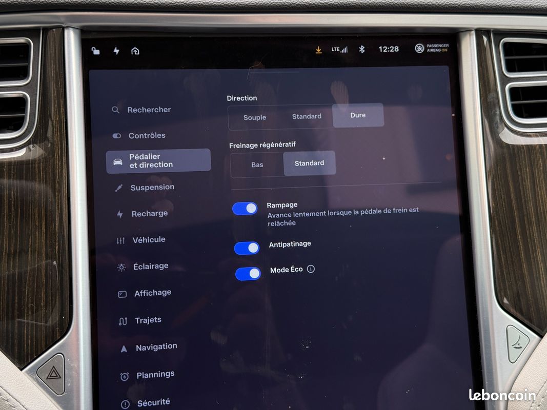 TESLA MODEL-S MODEL S 85 KWh + TOIT OUVRANT + MCU2 + SOH 96% (image 17)