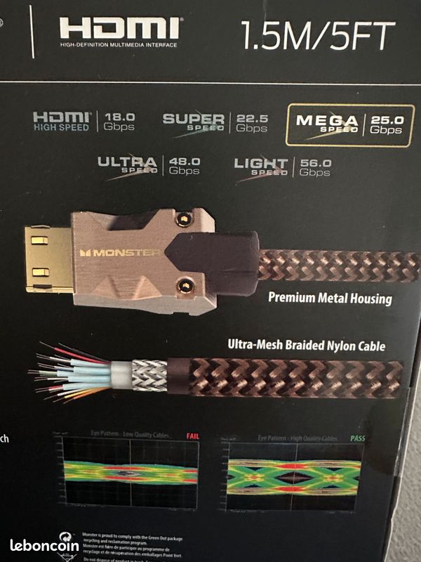 Hdmi monster sous blister (image 1)