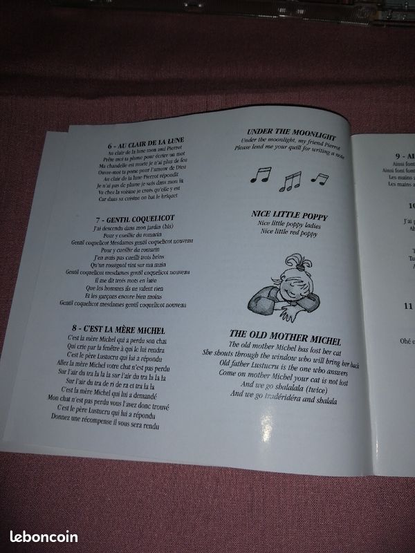 CD comptines et chansons de France en Français et en Anglais (image 5)