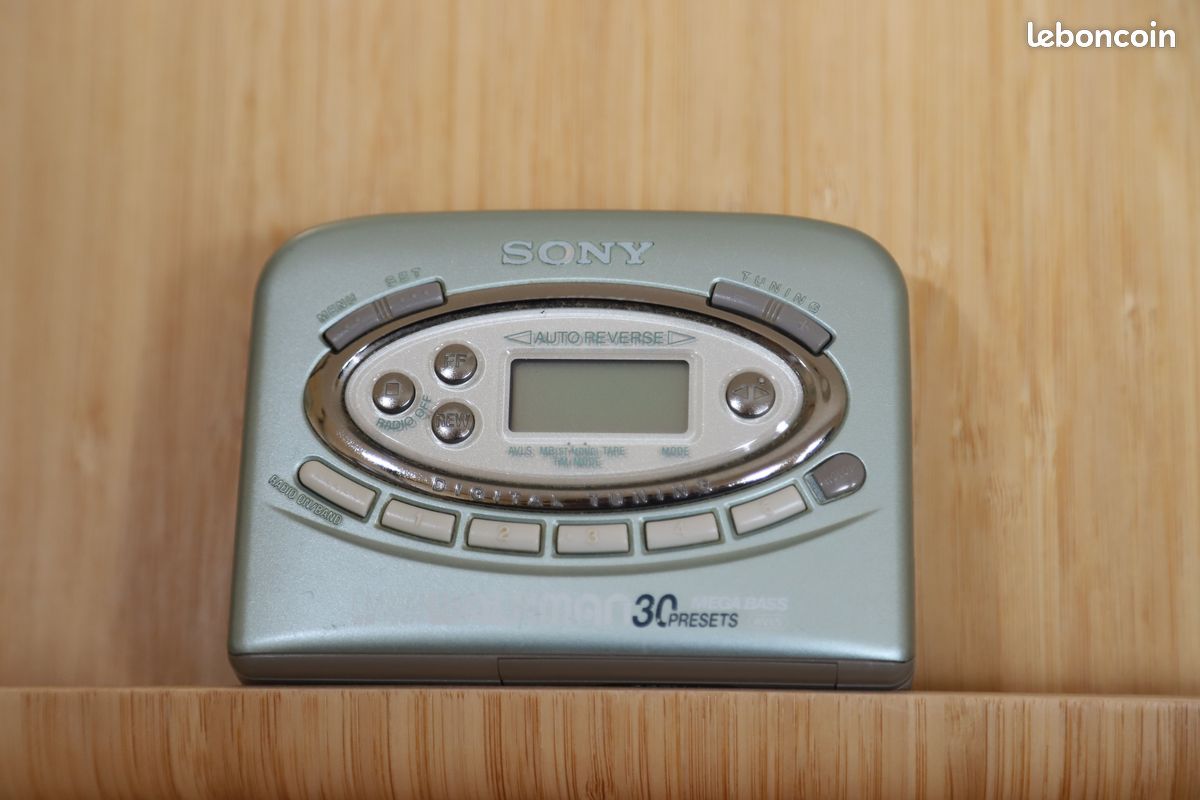 Walkman Vintage SW86G Jaune - Balladeur K7 Stéréo Avec Casque Hi-Fi