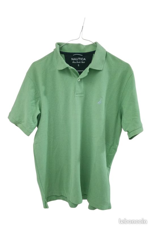 T-shirt Nautica Homme Manches Courtes – Vert, Taille XL, 100% Coton (Occasion)