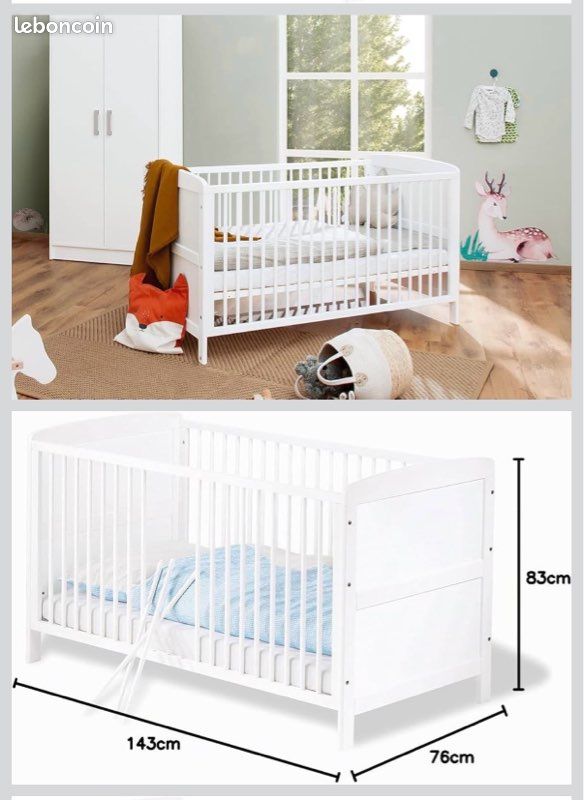 Lit enfant évolutif Pinolino 70x140 (image 1)