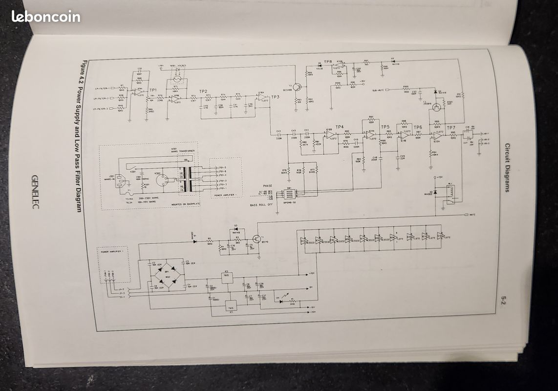 Service Manual (manuel technique) Subwoofer GENELEC 1094A Photo