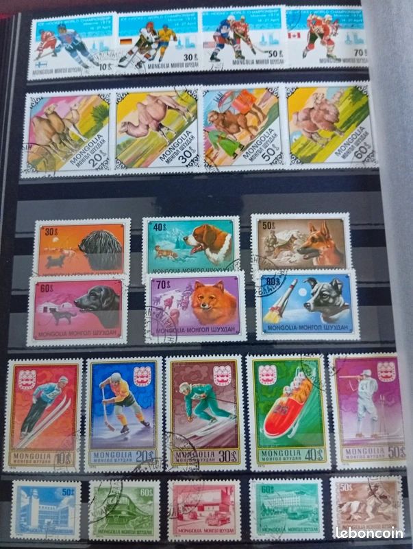 Mongolie - Mongolie : Oblitérés, 14 timbres divers Mongolie - Mongolie : Oblitérés, 14 timbres divers
