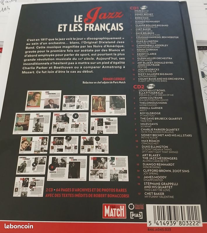 2 CD - Le Jazz et les français - Paris Match (image 2)