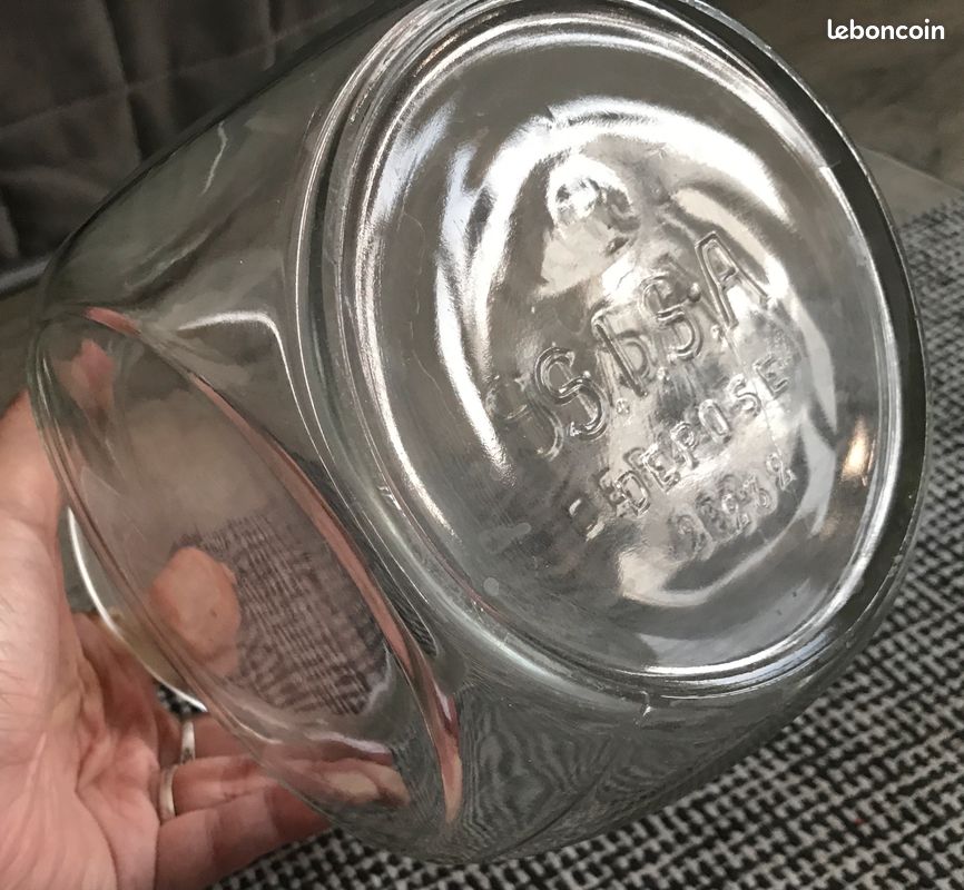 Ancien Bocal En Verre Pour Bonbons – Pot De Confiserie / épicerie – Très Bon état