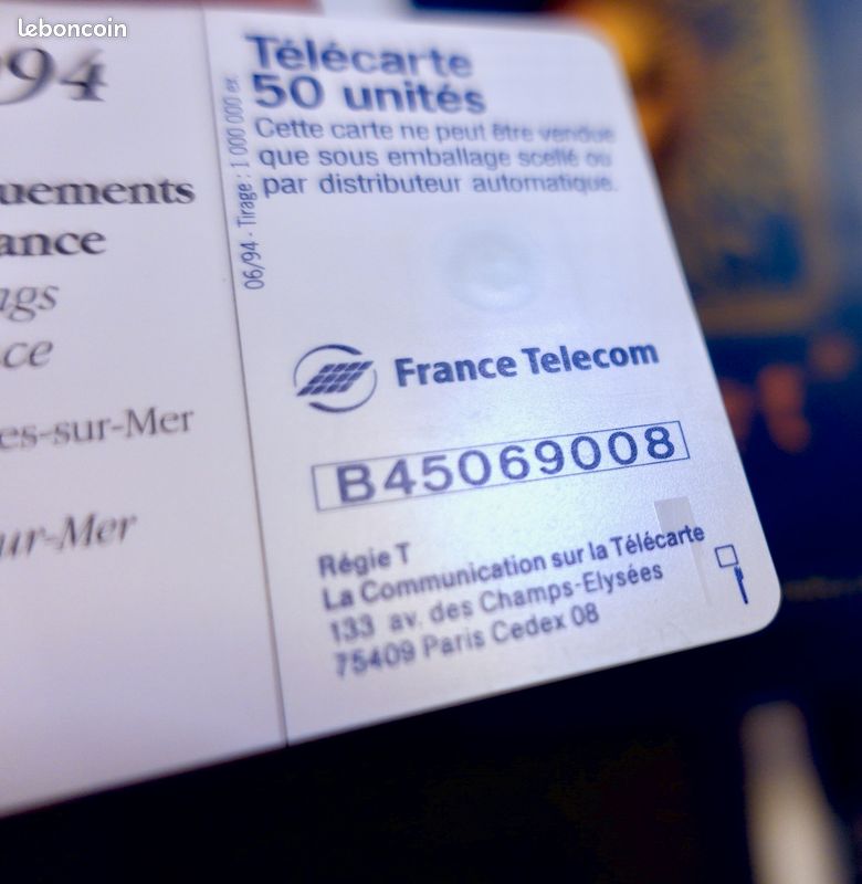 Lot De 10 Télécartes France 50 Ou 120 Unités - Dont Séries Côte Énorme - Collection
