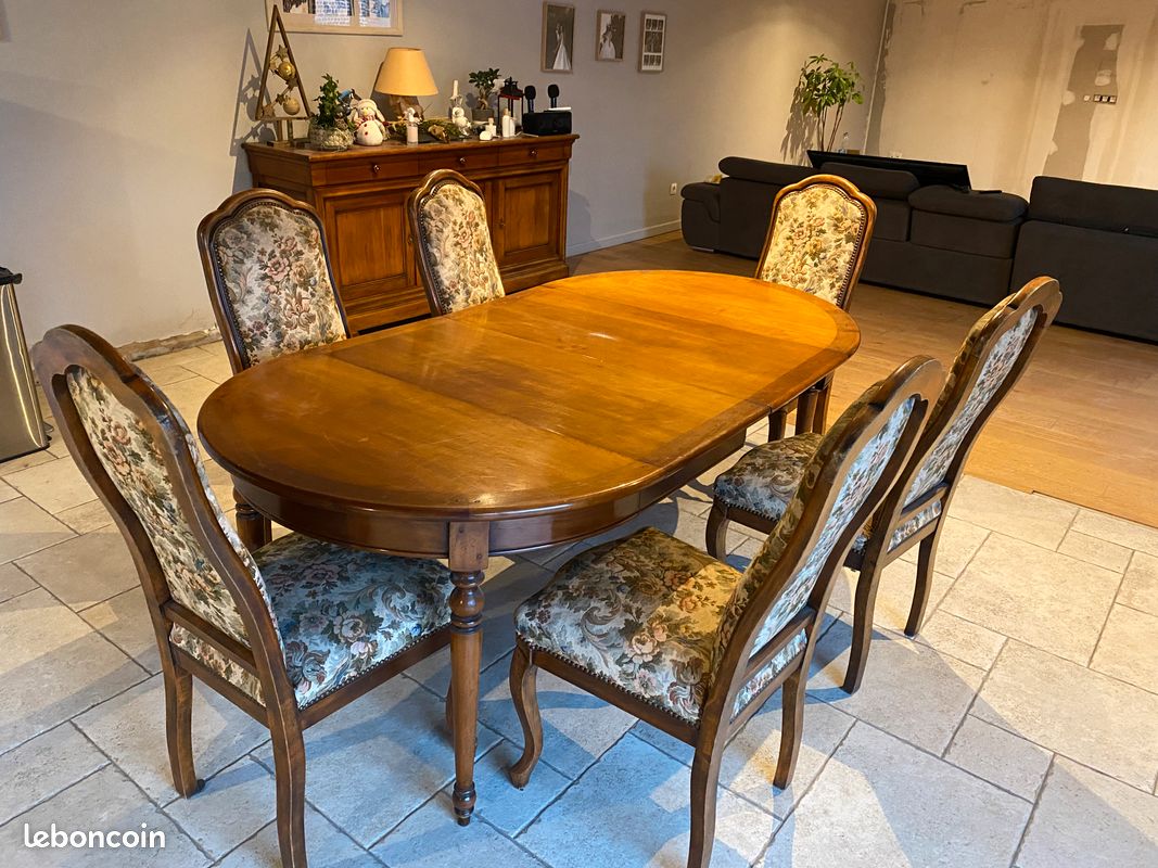 Table et chaise en merisier massif (image 2)