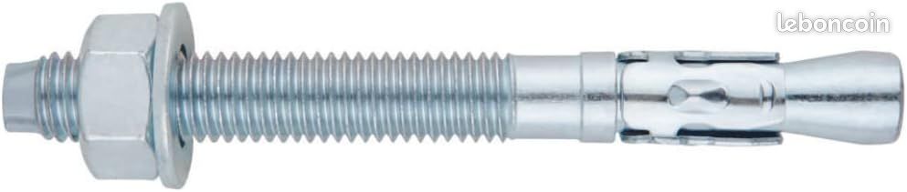 Goujon d'ancrage Index Fixing Systems MTA Lot de 100 fixations mâles pour charges élevées (zinguées), AM08090 (image 1)