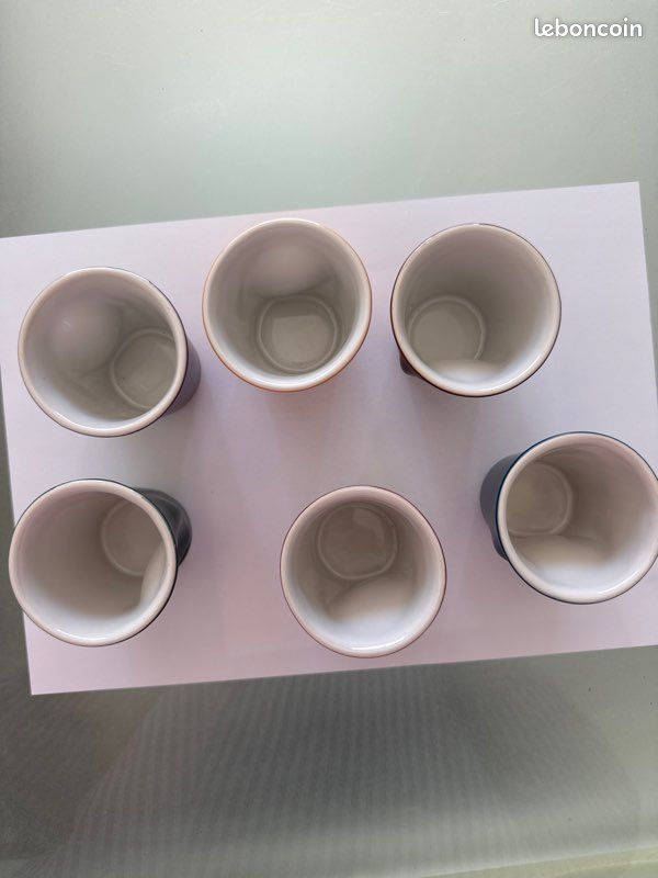 Lot De 6 Tasses à Café Revol – Gobelets Froissés Multicolores – 80 Ml