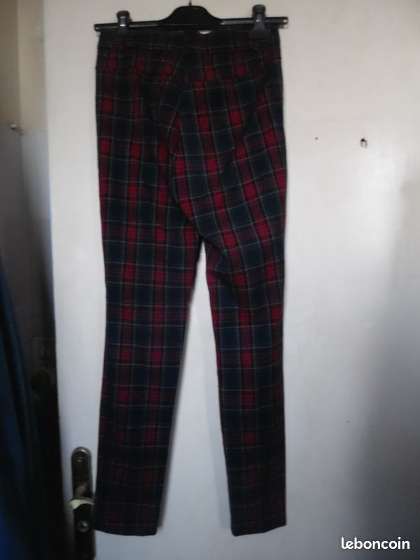 Pantalon legging écossais Femme ZARA Vêtements