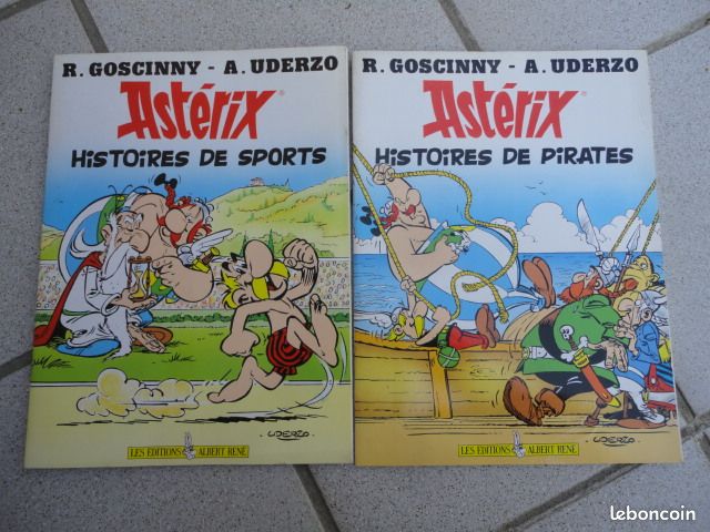 Livrets « Astérix – histoires de sports » et « histoires de pirates » (image 1)
