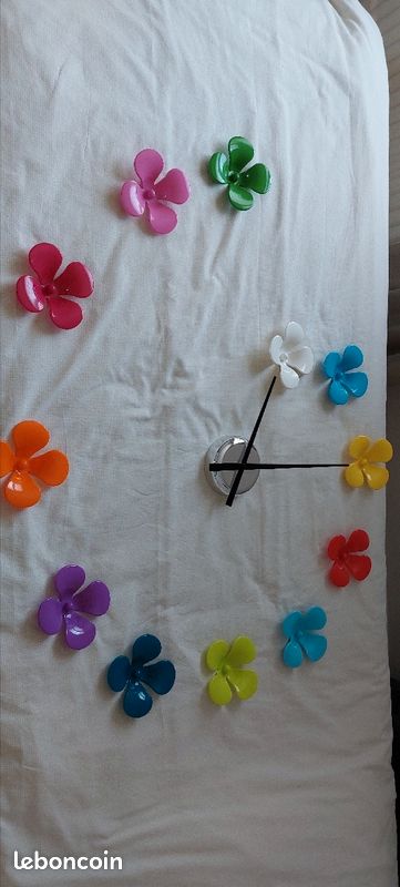 Horloge murale fleurs NEUVE à composer soi même (image 5)