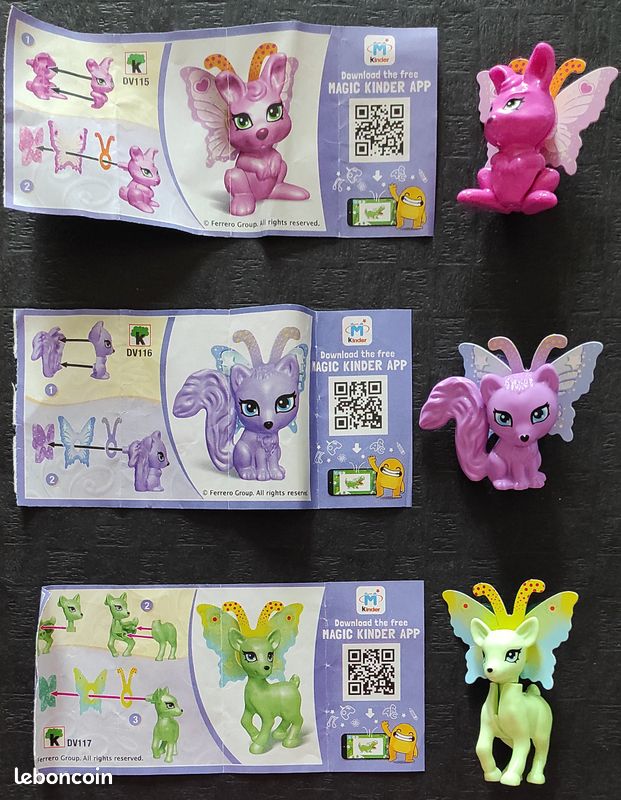 KINDER "Animaux Féériques" - Série DV (image 1)