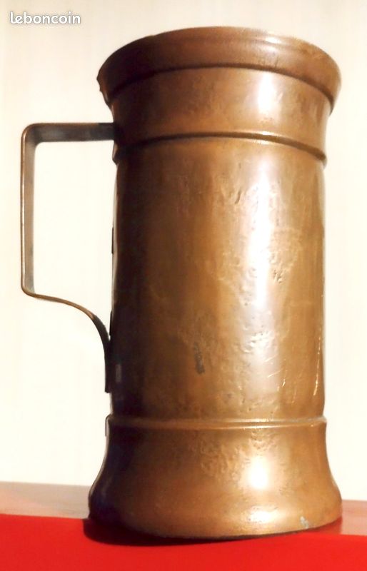 JEAN GOARDÈRE (XXE s.) dinanderie, série de 4 cache-pots en cuivre, Signé EUR 40,00 - FR