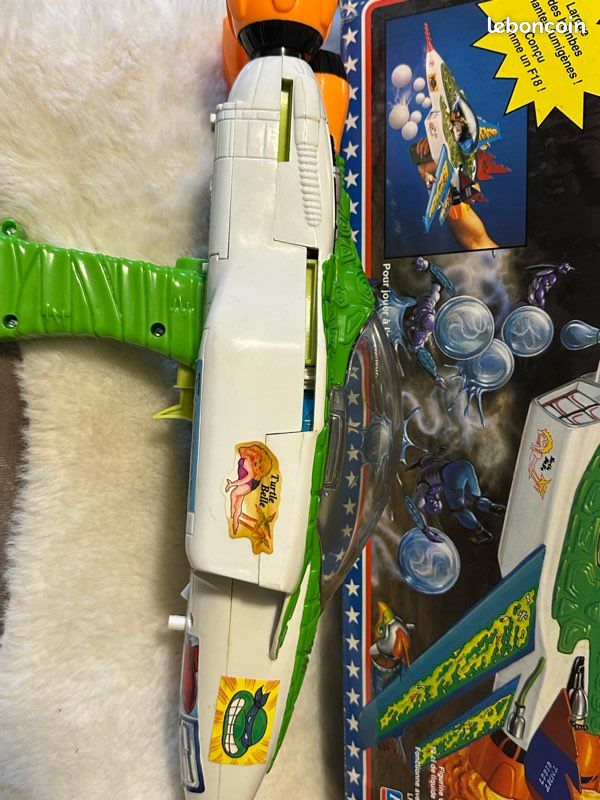 Vintage Teenage Mutant Ninja Turtles tortues ninja Bubble Bomber Airplane 1992 - CR (image 10)
