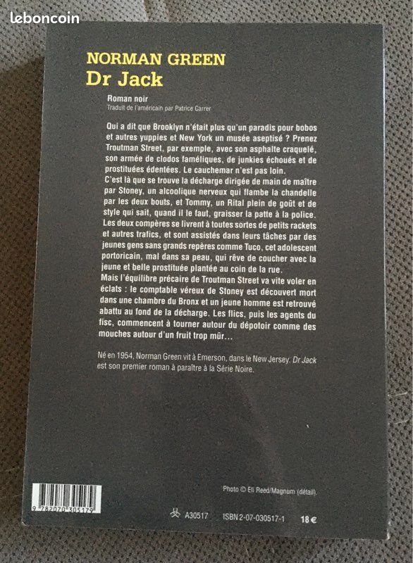 Livre Série Noire « Dr Jack » de Norman Green (image 2)