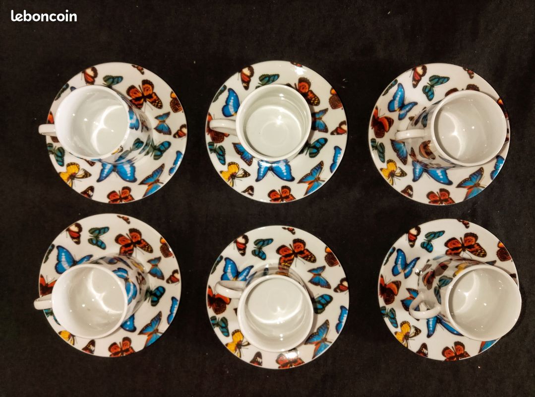 Ancien Service à The / Café En Porcelaine A. Vignaud - Vintage French Finds