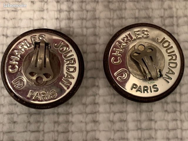 Boucles d'oreille cuir Charles Jourdan (image 3)