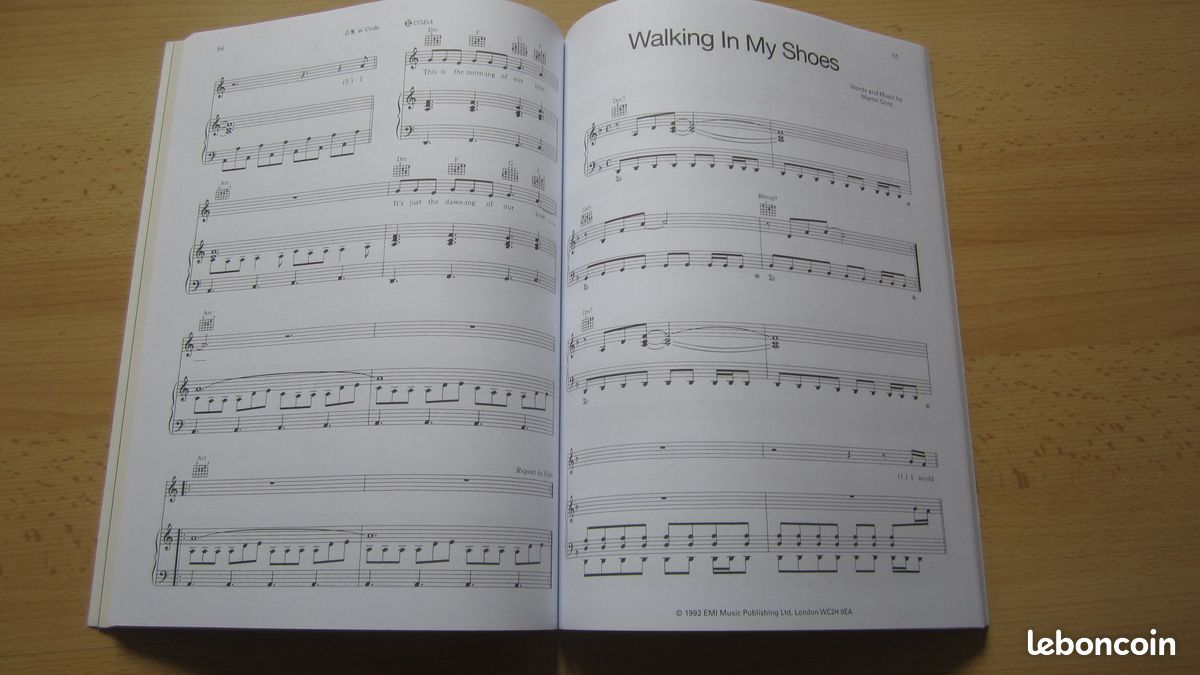 Partitions Depeche Mode - Singles 86-98 | Piano, Chant, Guitare | 21 Chansons