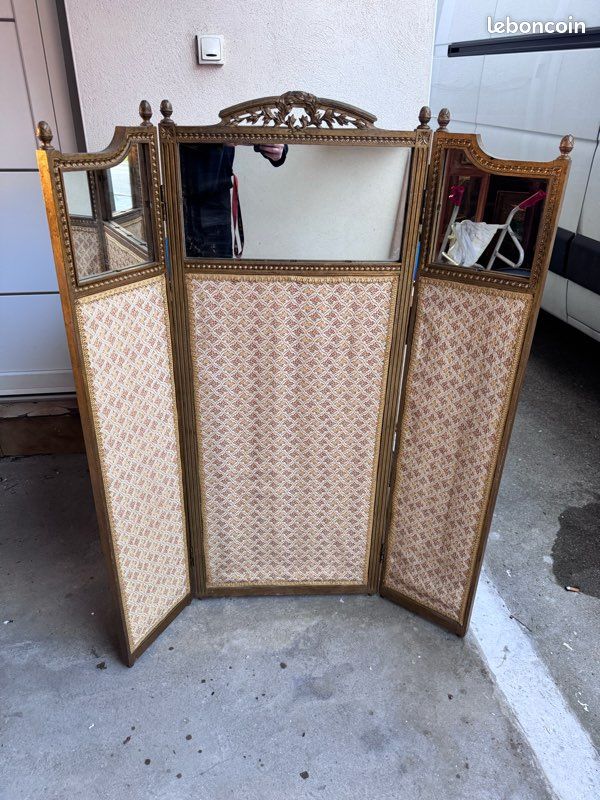 Ancien Paravent miroir baroque (image 1)