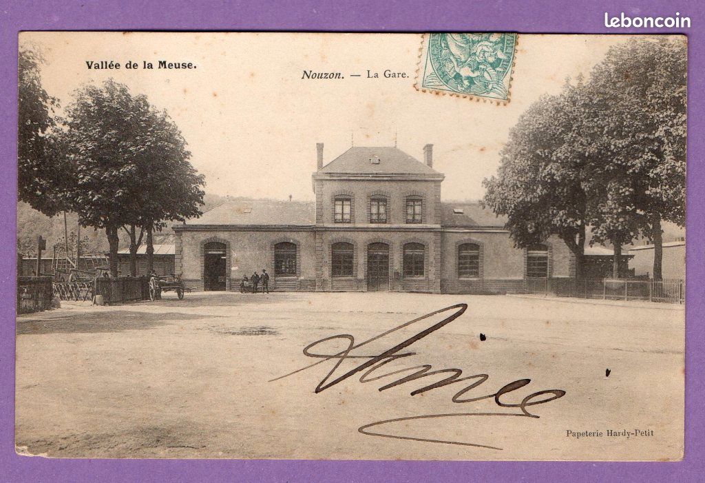 Nouzon - la gare - carte postale - 08700 (image 1)