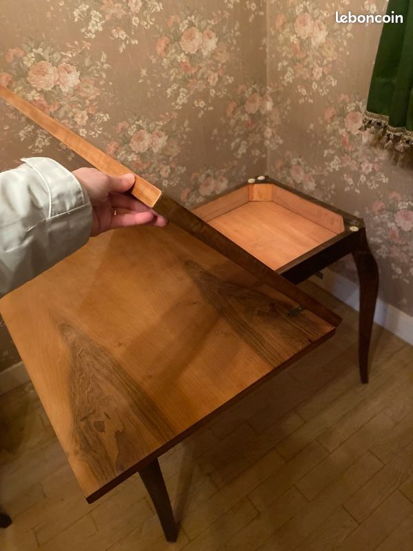 Table convertible bureau/salle à manger avec possibilité de rallonge intégrée optimisée. Gain de place (image 4)
