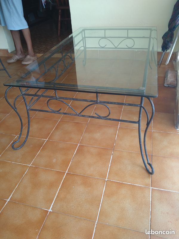Table basse en verre (image 1)