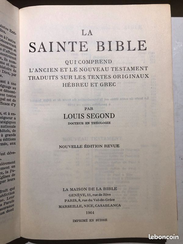 Sainte Bible par Louis Segond (image 2)