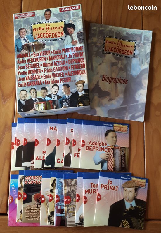 Accordéon Coffret limité "la belle histoire de l'accordéon" +150 cd autour de l'accordéon (image 1)