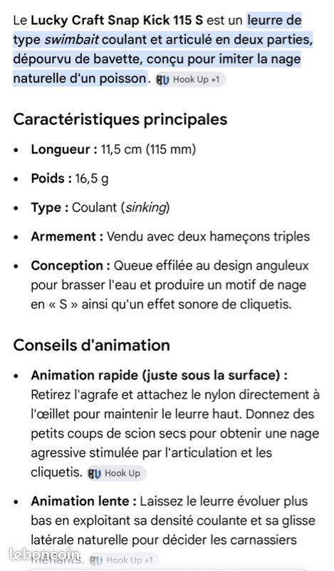 Leurre illex lucky Craft River2sea (image 16)
