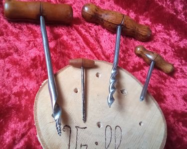 Outil De Cordonnier Vintage Années 40 - Forge à Main, Bois & Acier, Français