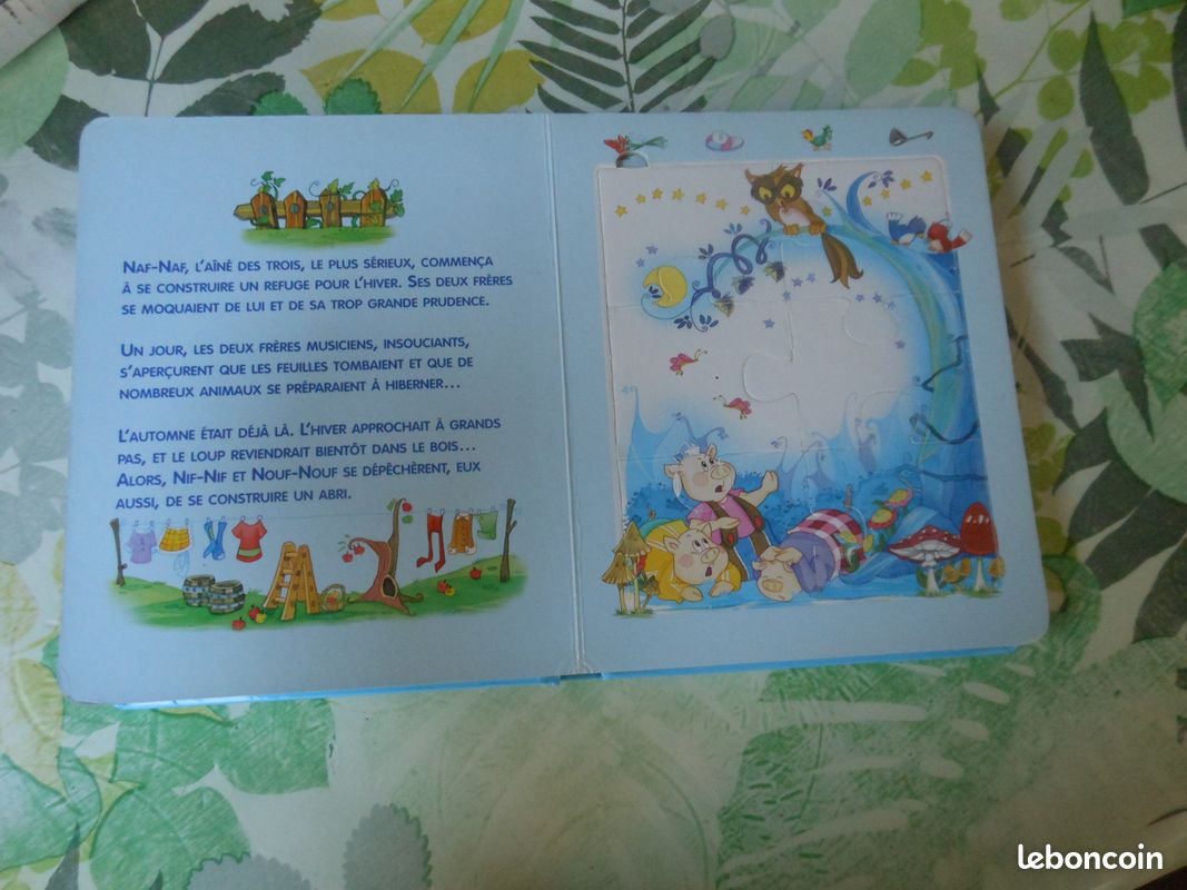 Livre puzzle "les 3 petits cochons" (christorine) (image 2)