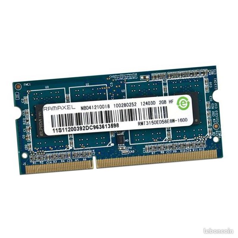 2Go RAM Ramaxel RMT3150ED58E8W-1600 SODIMM PC3-12800S 1600MHz DDR3